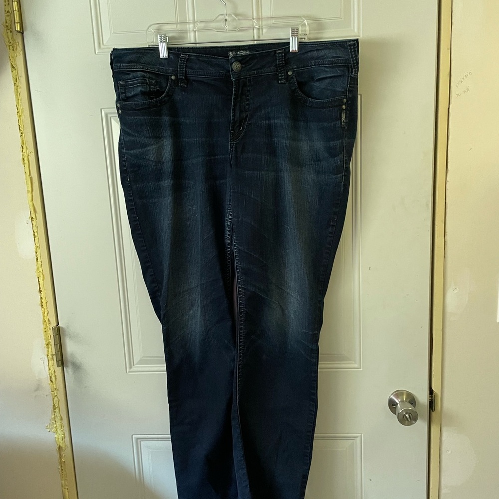 Silver Jeans Blue Straight Leg Denim